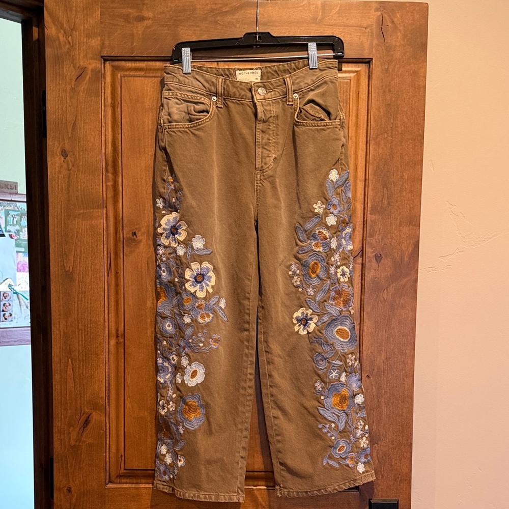 Free People embroidery pants